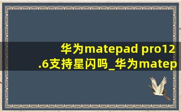 华为matepad pro12.6支持星闪吗_华为matepad pro12.6支持电脑系统吗